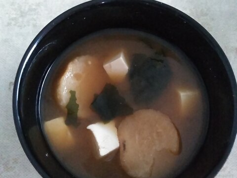 焼き麩と豆腐のみそ汁